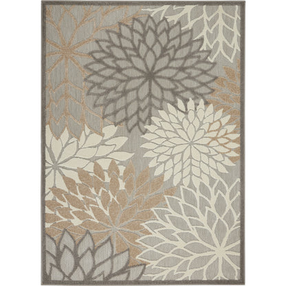 Nourison Aloha Indoor/Outdoor Natural 6' x 9' Area Rug, (6x9)