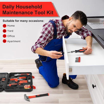 Home Repair Tool Kit, 146 Pieces Basic Home Repair Tool Set, General M