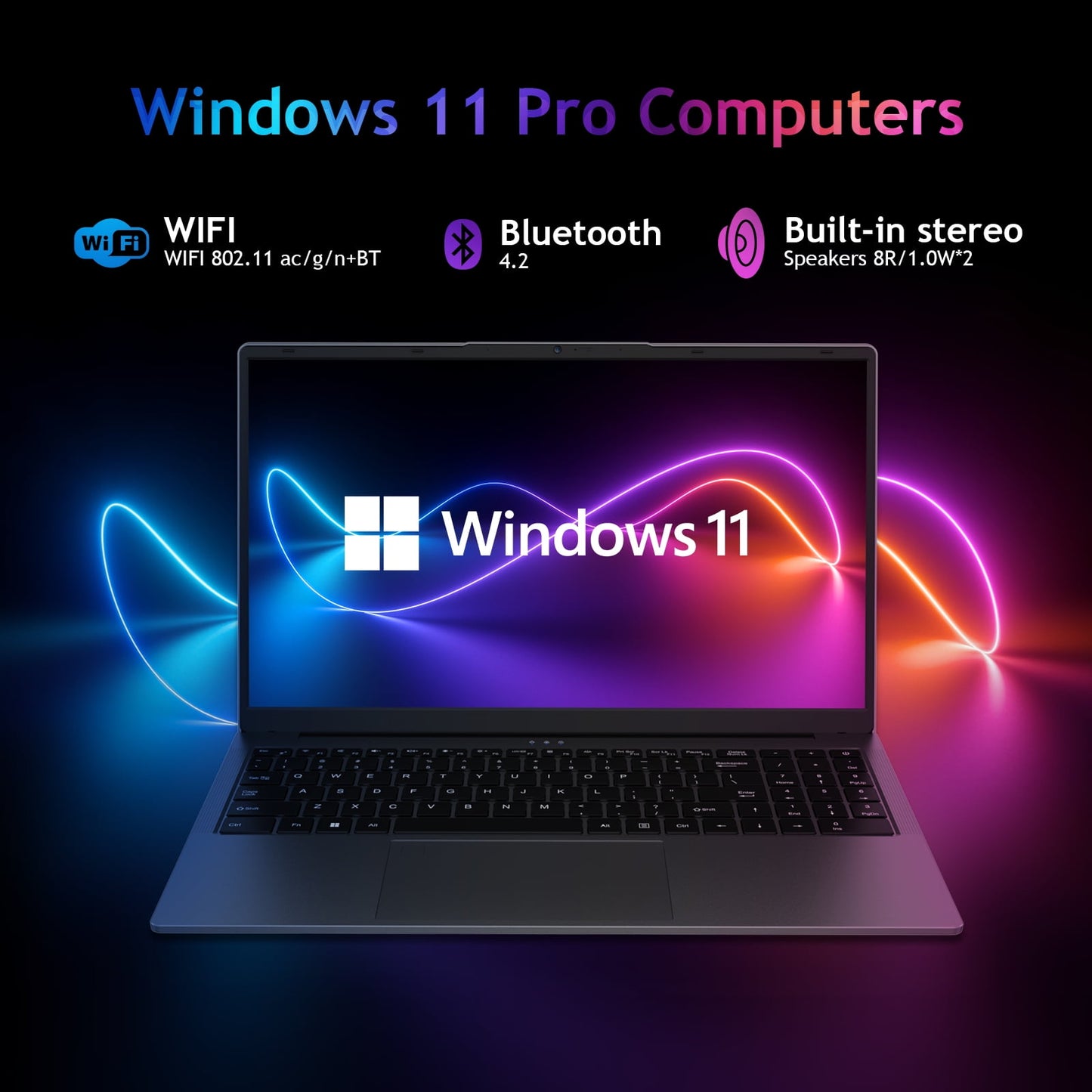 KurieTim 16" Laptop Computer, 16GB RAM 512GB SSD AMD Ryzen 5 3500U wit