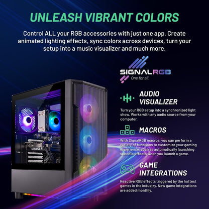 Skytech Shadow Gaming PC Desktop AMD Ryzen 5 5500 NVIDIA GeForce RTX 3