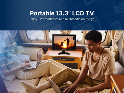 Emerson ET-1300 Portable 13.3” Digital TV with Built-in Rechargeable