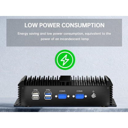 Industrial Mini PC, Kinupute Fanless Desktop Computer Core i5-4200U 1.