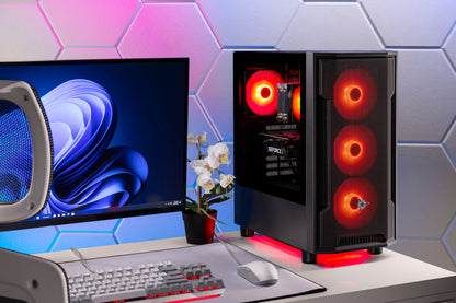 Skytech Shadow Gaming PC Desktop AMD Ryzen 5 5500 NVIDIA GeForce RTX 3