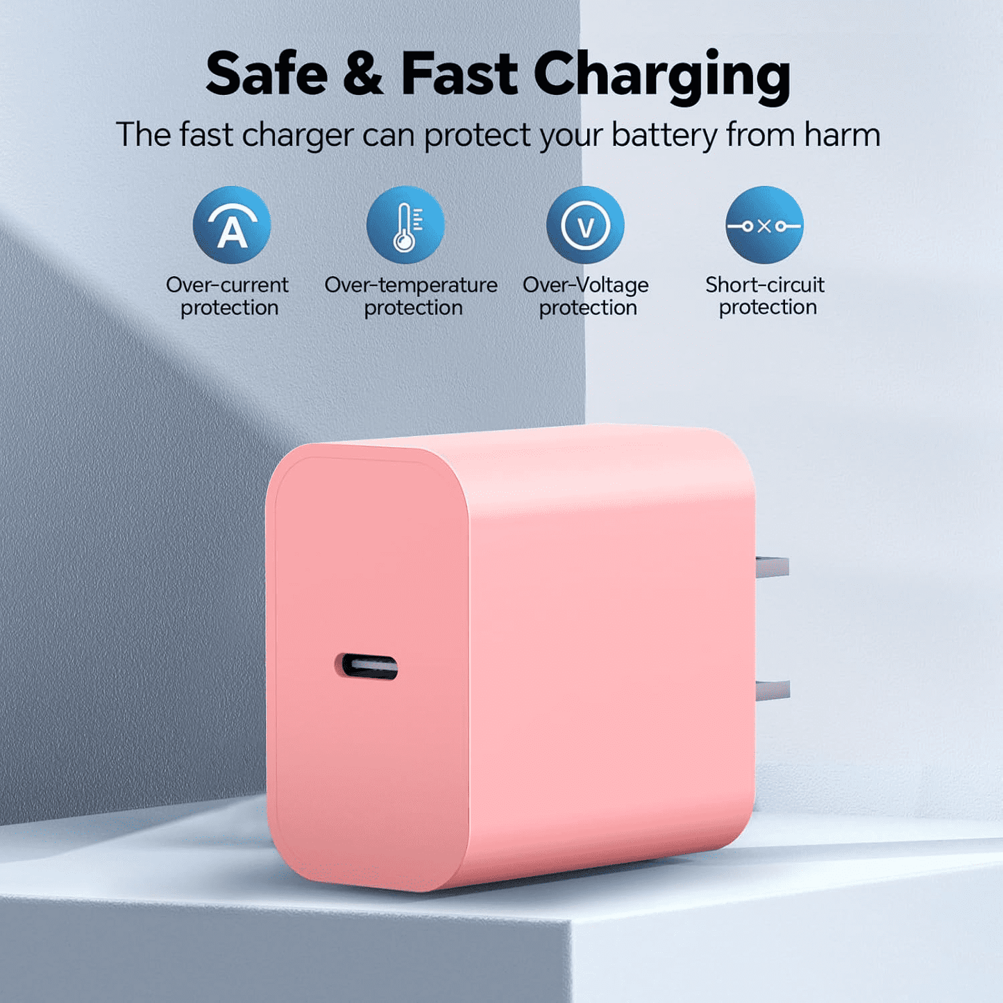 for iPhone 17 16 15 Charger,2 Pack USB C Charger Block Type C Chargers