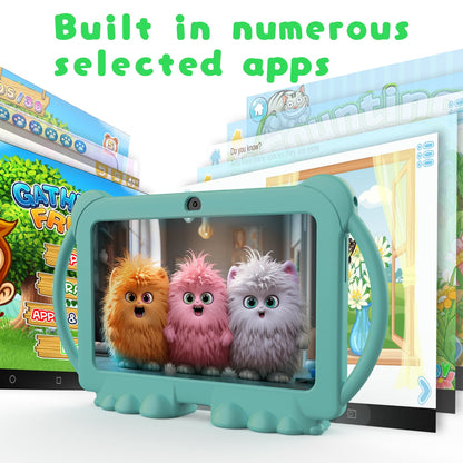 Kids Tablet, 7 inch Android Tablet for Kids, 4GB RAM 32GB ROM 1024GB E