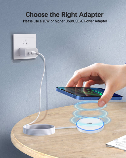 WTUHU Magnetic Wireless Charger 15W Fast Mag-Safe Charging Pad for iPh