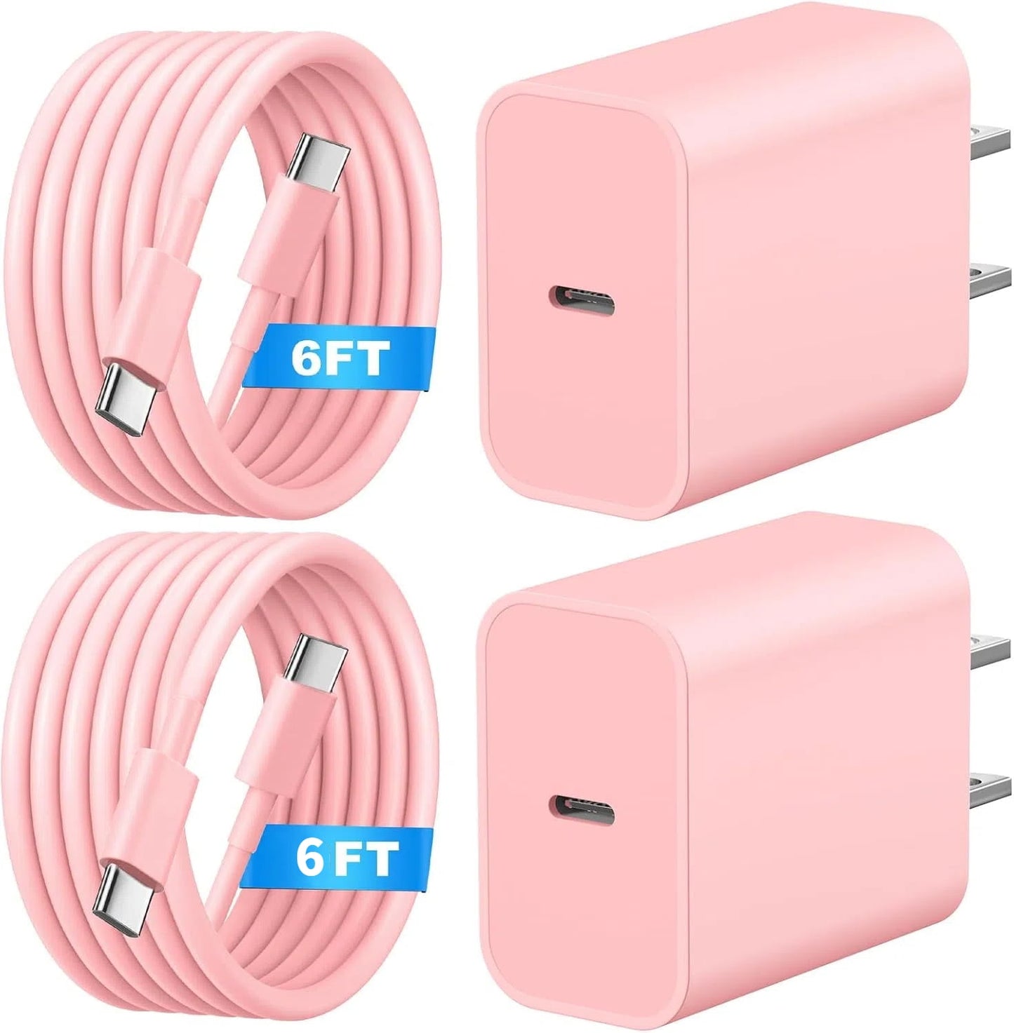 for iPhone 17 16 15 Charger,2 Pack USB C Charger Block Type C Chargers