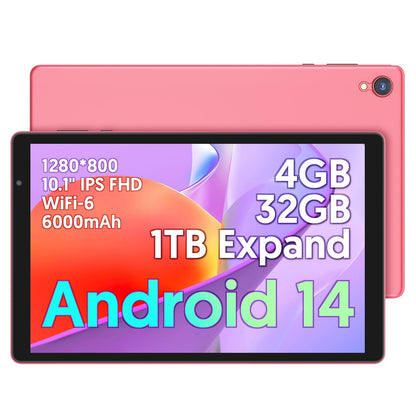 FITIFUN Android 14 Tablet 10 inch Tablets, 4GB RAM 32GB ROM 1TB Expand