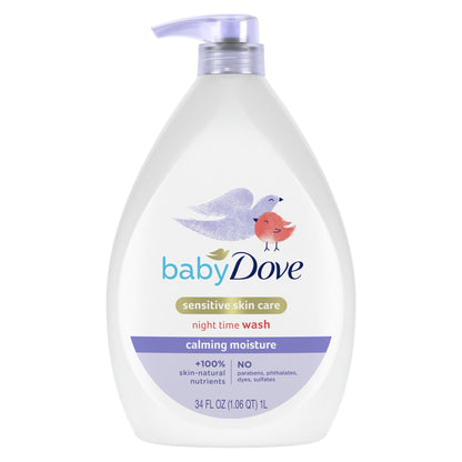 Baby Dove Sensitive Skin Body Wash Calming Moisture Hypoallergenic & T