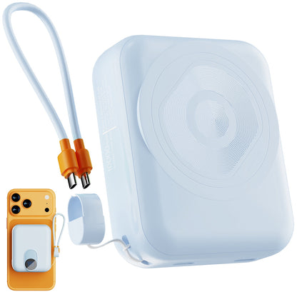 20000mAh Power Bank Portable Fast Charger with 4 Cables, Compatible wi