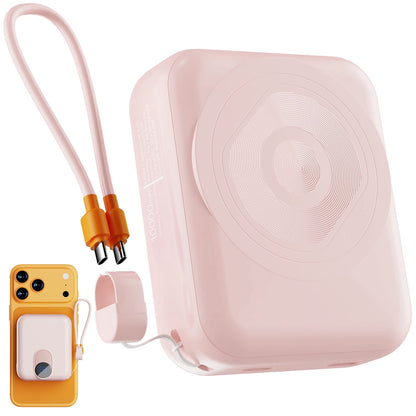 20000mAh Power Bank Portable Fast Charger with 4 Cables, Compatible wi