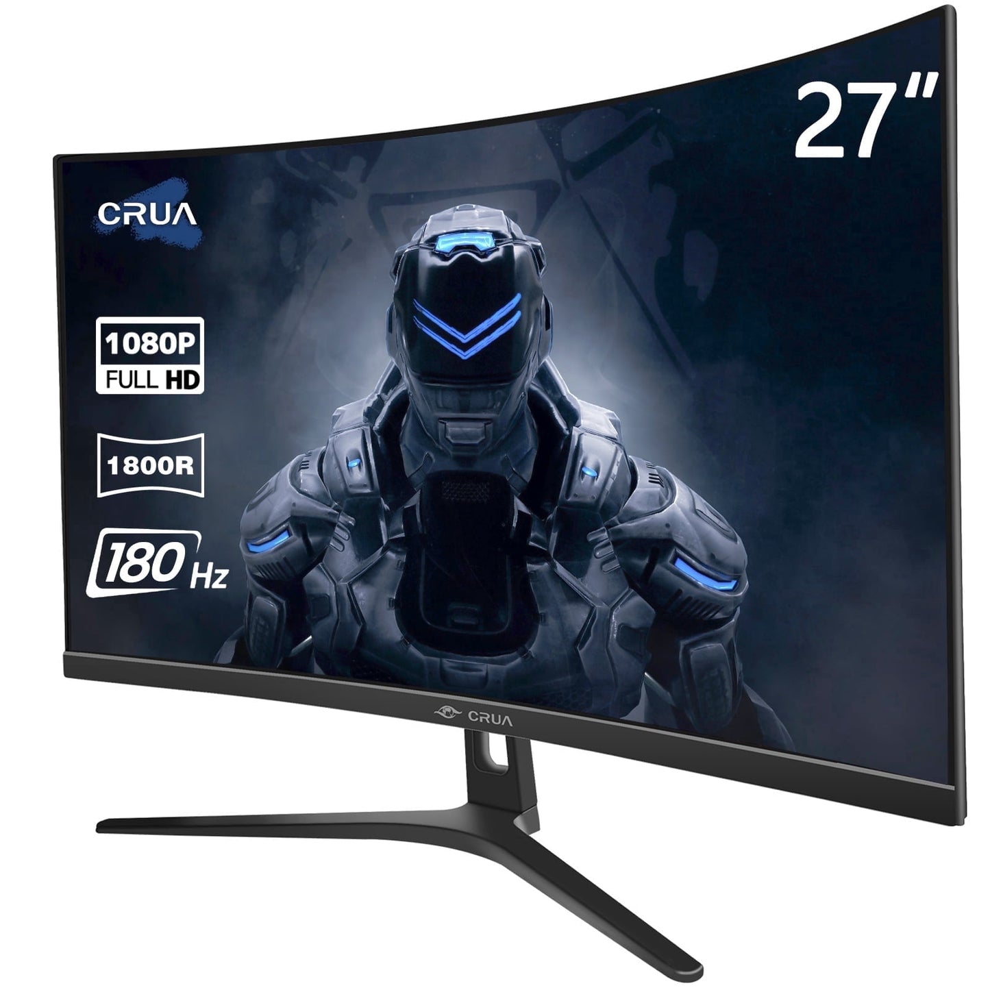 CRUA 27" 165Hz/180Hz Curved Gaming Monitor - FHD 1080P,FreeSync,1800R