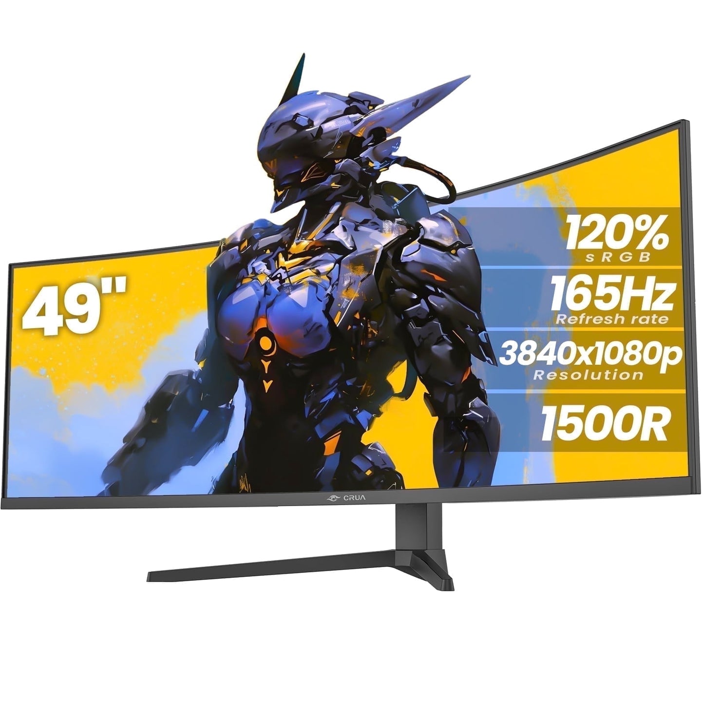 CRUA 27" 165Hz/180Hz Curved Gaming Monitor - FHD 1080P,FreeSync,1800R