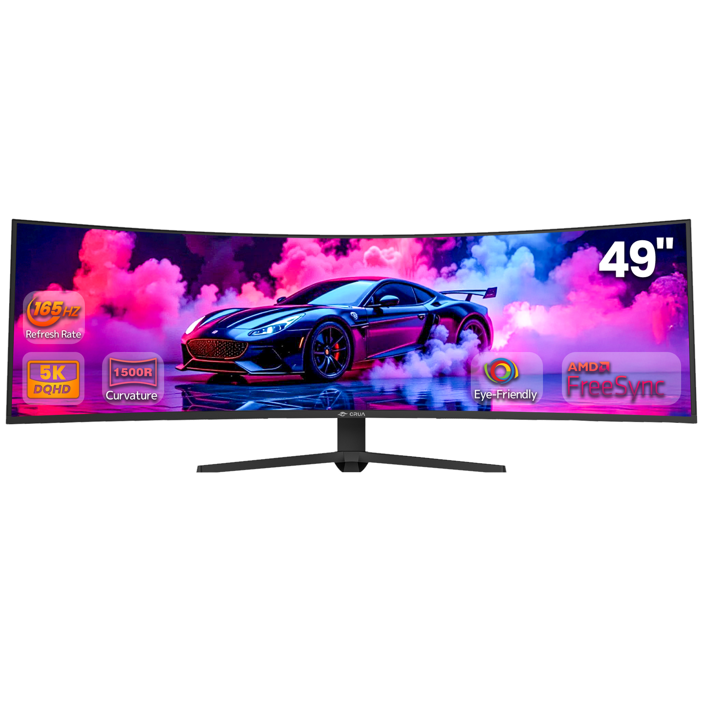 CRUA 27" 165Hz/180Hz Curved Gaming Monitor - FHD 1080P,FreeSync,1800R