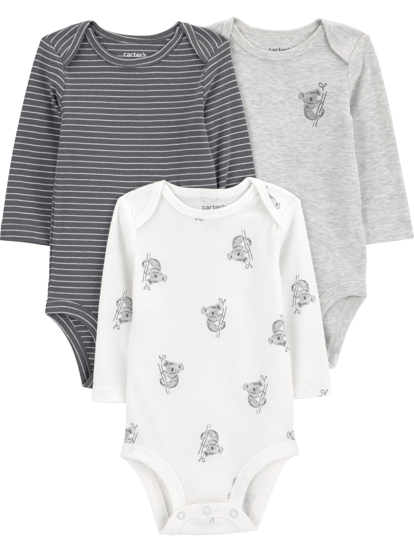 Carter's Child of Mine Baby Bodysuits, 3-Pack, Sizes Preemie-18 Months