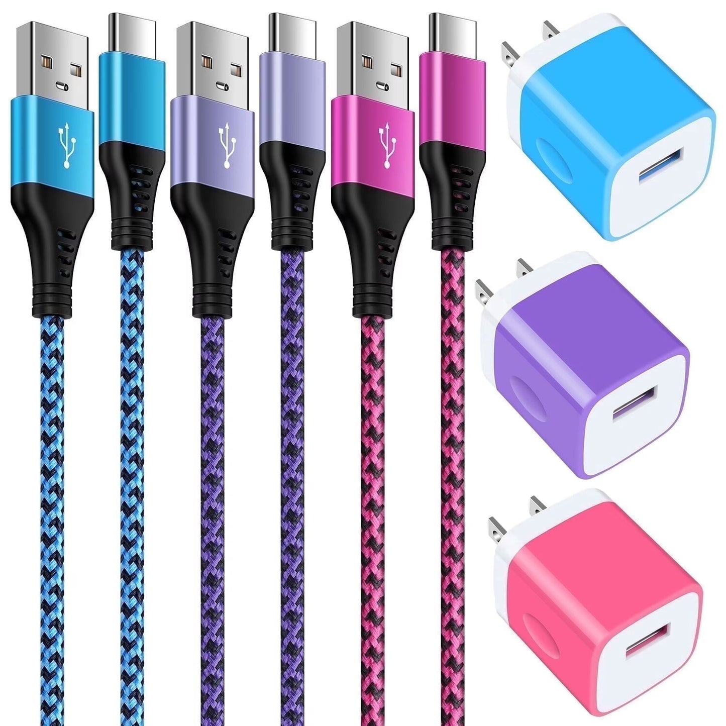Charging Block,Type C Charger Block Fast Charging HopePow 3PCS 1A/5V U