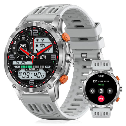 Cyberdyer Smart Watch with LED Flashlight, 100+ Sports Modes, 1.7" HD