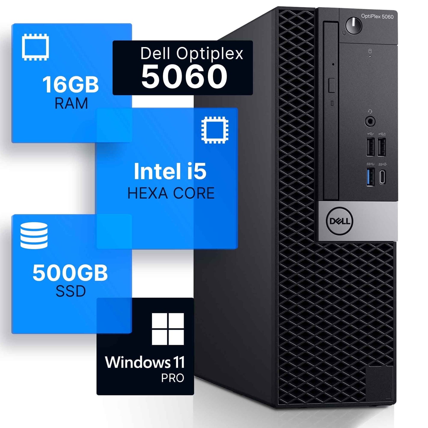 Dell Prebuilt Gaming Desktop Computer | Intel i5, GeForce GPU, 16GB DD