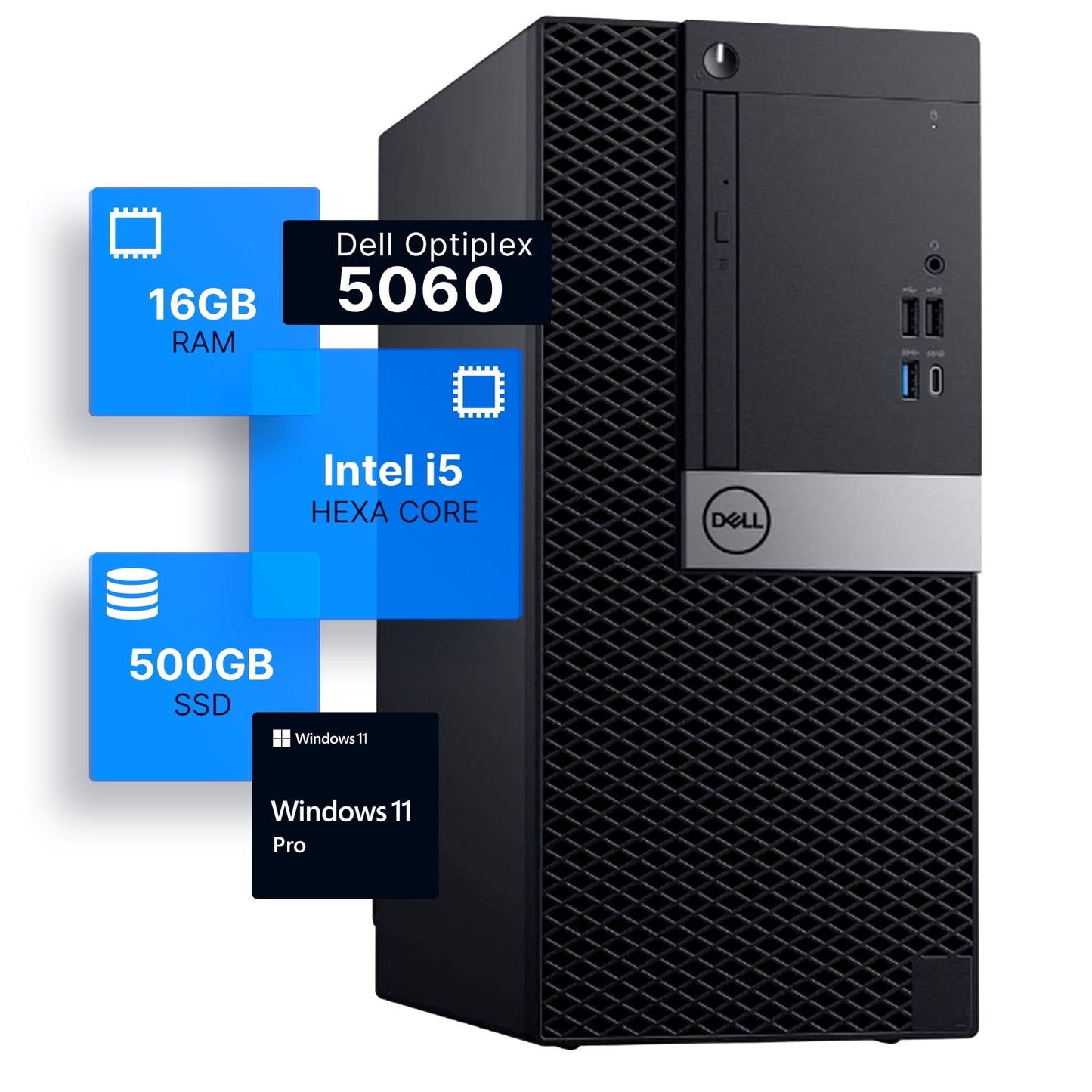 Dell Prebuilt Gaming Desktop Computer | Intel i5, GeForce GPU, 16GB DD