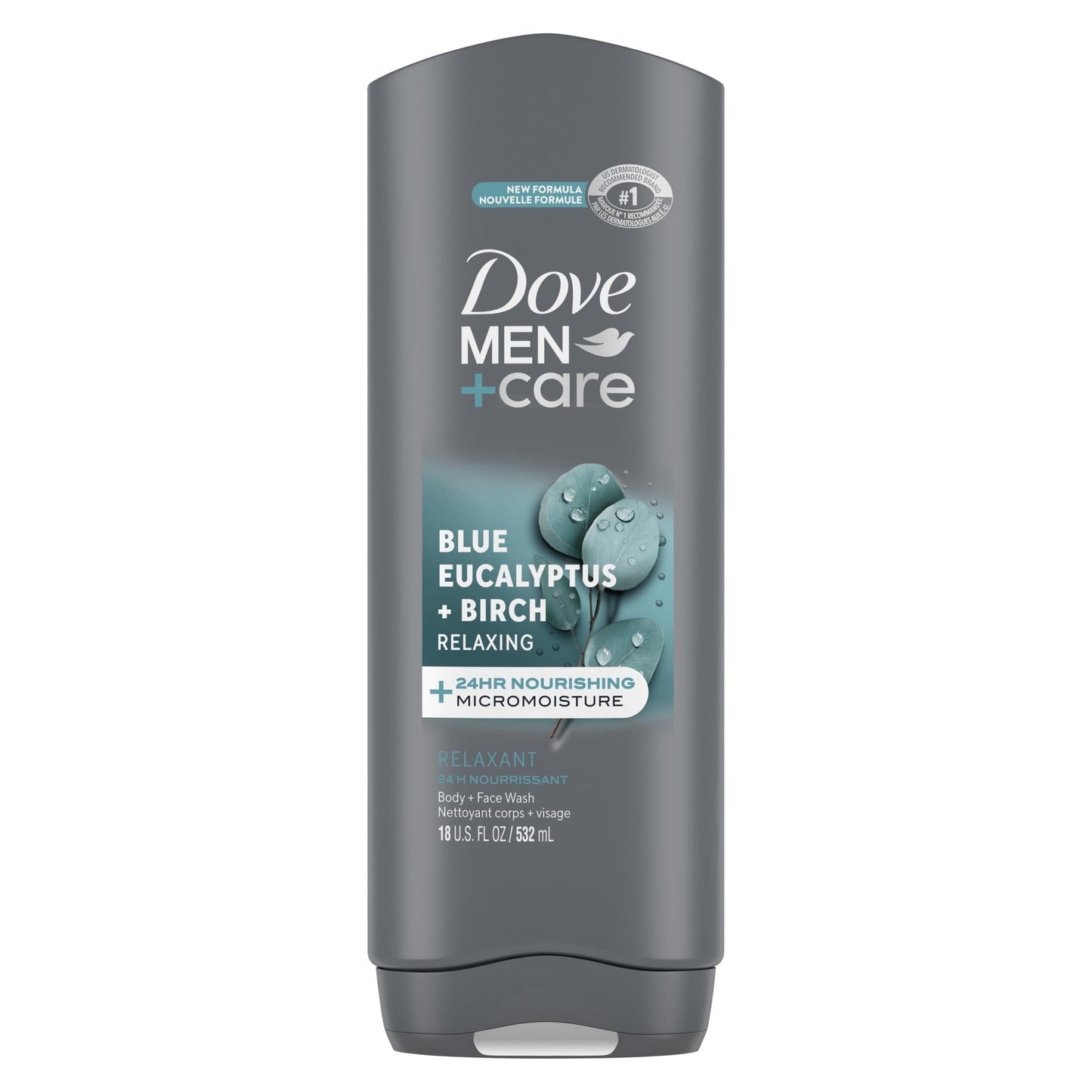 Dove Men+Care Hydrating Gentle Face & Body Wash for Men Clean Comfort
