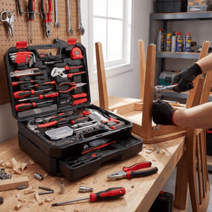 EDX 330-Piece Household Tool Set, Universal Home and Auto Repair Tool
