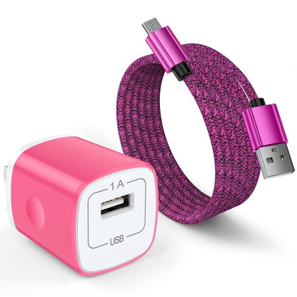 Fast Charger USB Wall Charger with USB-A to Micro Cable 6FT Fast Charg
