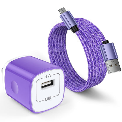 Fast Charger USB Wall Charger with USB-A to Micro Cable 6FT Fast Charg
