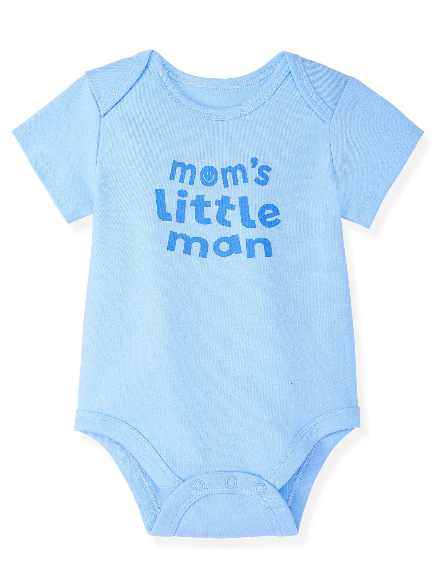 Garanimals Newborn & Baby Boy Cotton Lap-Shoulder Short-Sleeve Bodysui