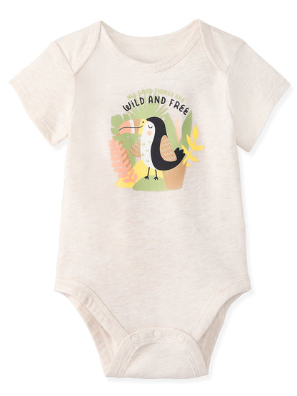 Garanimals Newborn & Baby Boy Cotton Lap-Shoulder Short-Sleeve Bodysui
