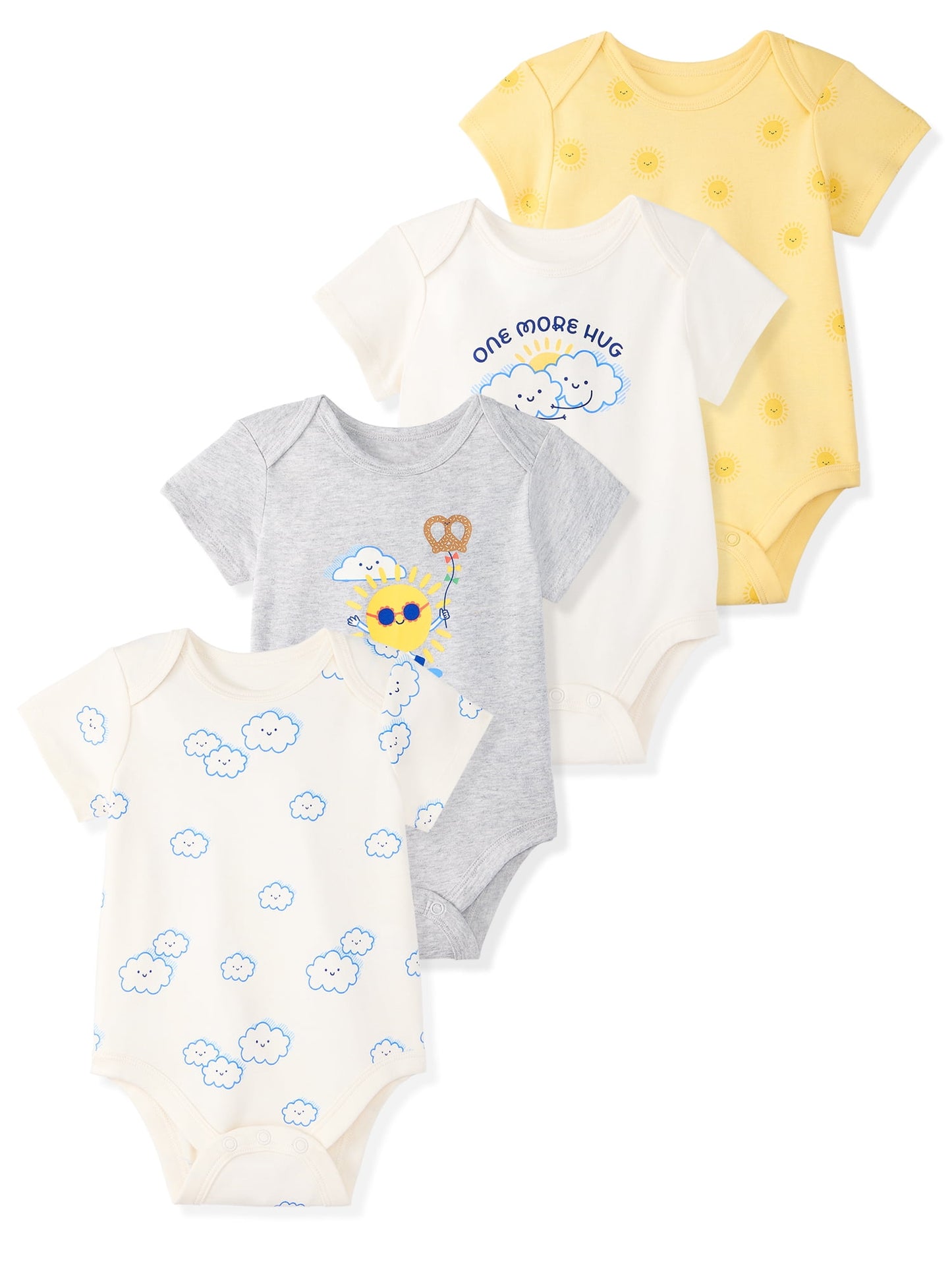 Garanimals Newborn & Baby Boy Cotton Lap-Shoulder Short-Sleeve Bodysui