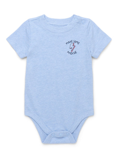 Garanimals Newborn & Baby Boy Cotton Lap-Shoulder Short-Sleeve Bodysui