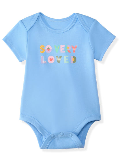 Garanimals Newborn & Baby Boy Cotton Lap-Shoulder Short-Sleeve Bodysui