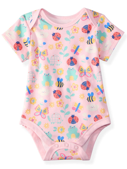 Garanimals Newborn & Baby Boy Cotton Lap-Shoulder Short-Sleeve Bodysui