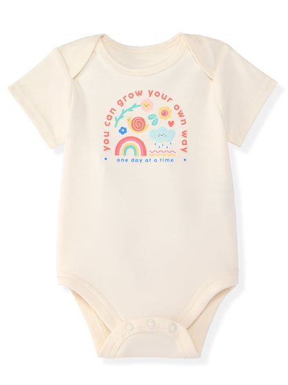 Garanimals Newborn & Baby Boy Cotton Lap-Shoulder Short-Sleeve Bodysui