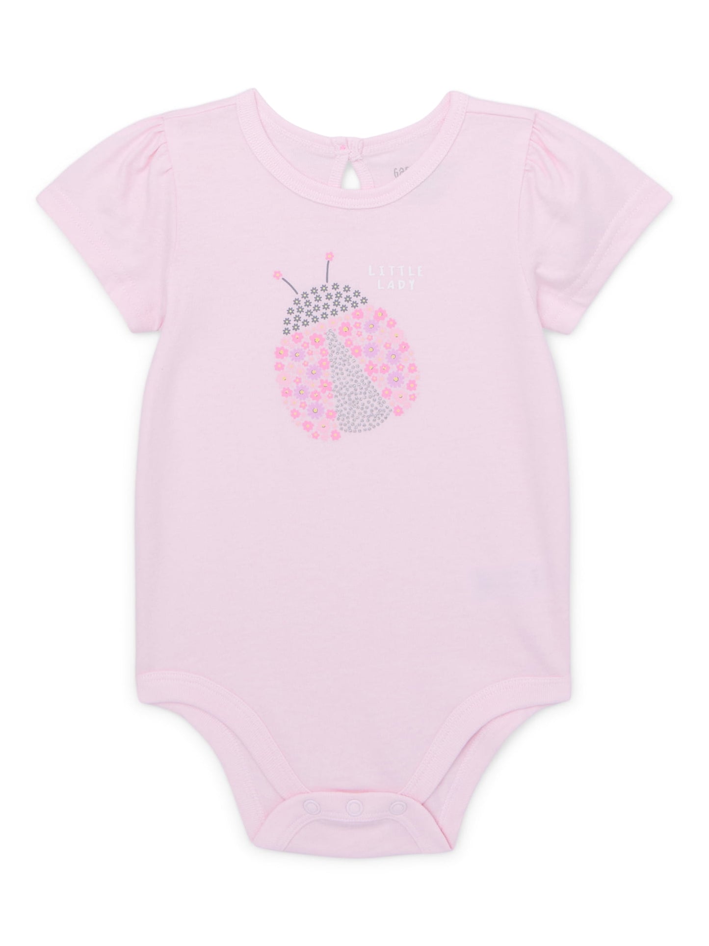 Garanimals Newborn & Baby Boy Cotton Lap-Shoulder Short-Sleeve Bodysui