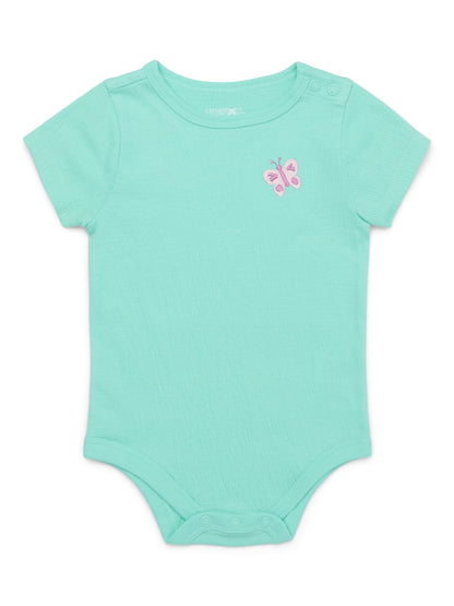 Garanimals Newborn & Baby Boy Cotton Lap-Shoulder Short-Sleeve Bodysui