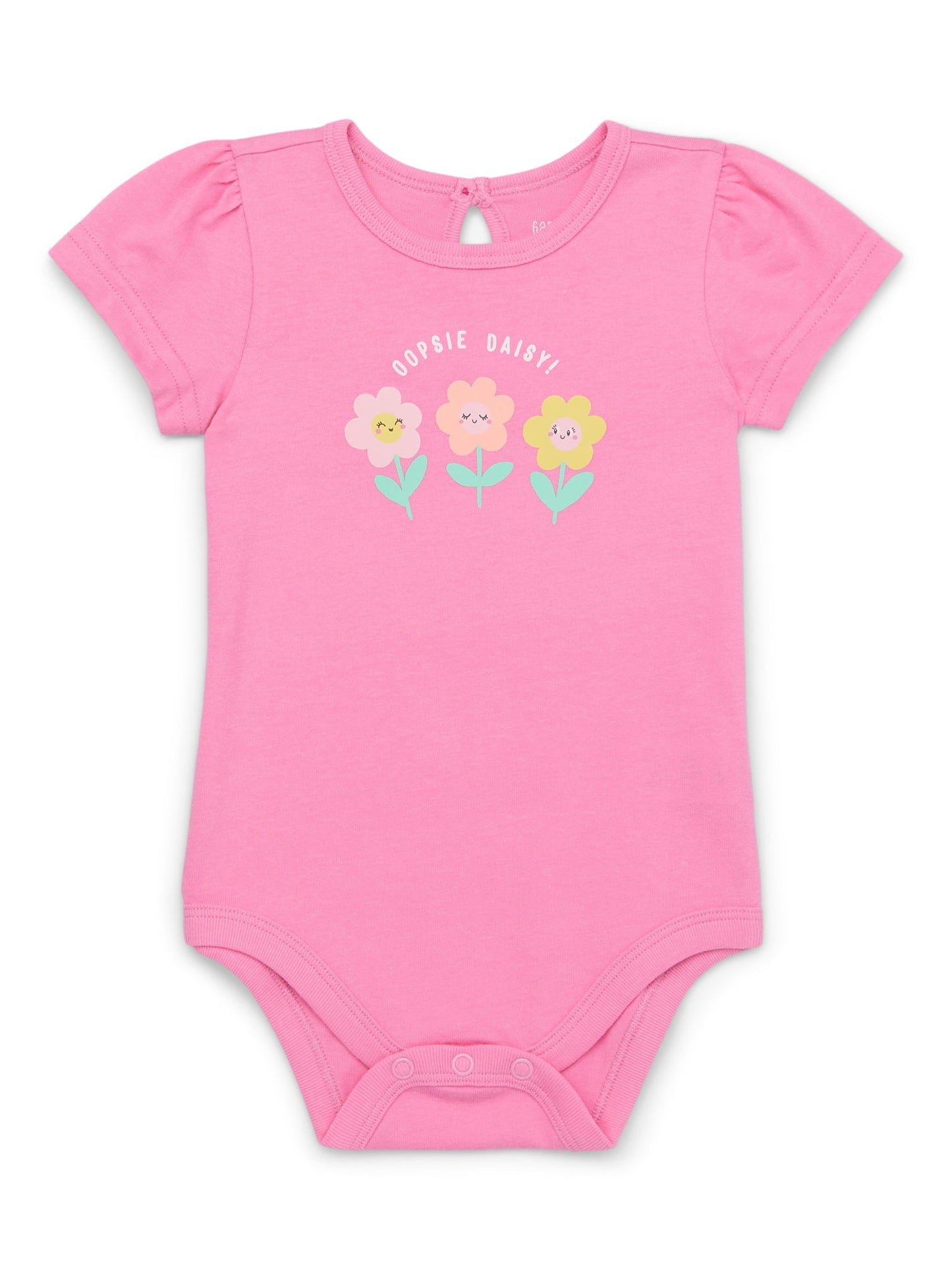 Garanimals Newborn & Baby Boy Cotton Lap-Shoulder Short-Sleeve Bodysui