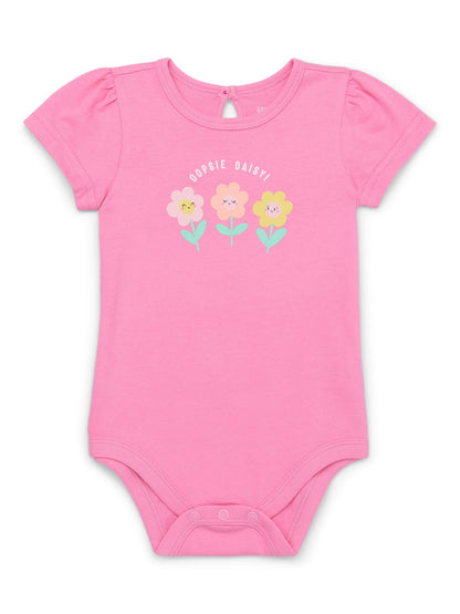 Garanimals Newborn & Baby Boy Cotton Lap-Shoulder Short-Sleeve Bodysui