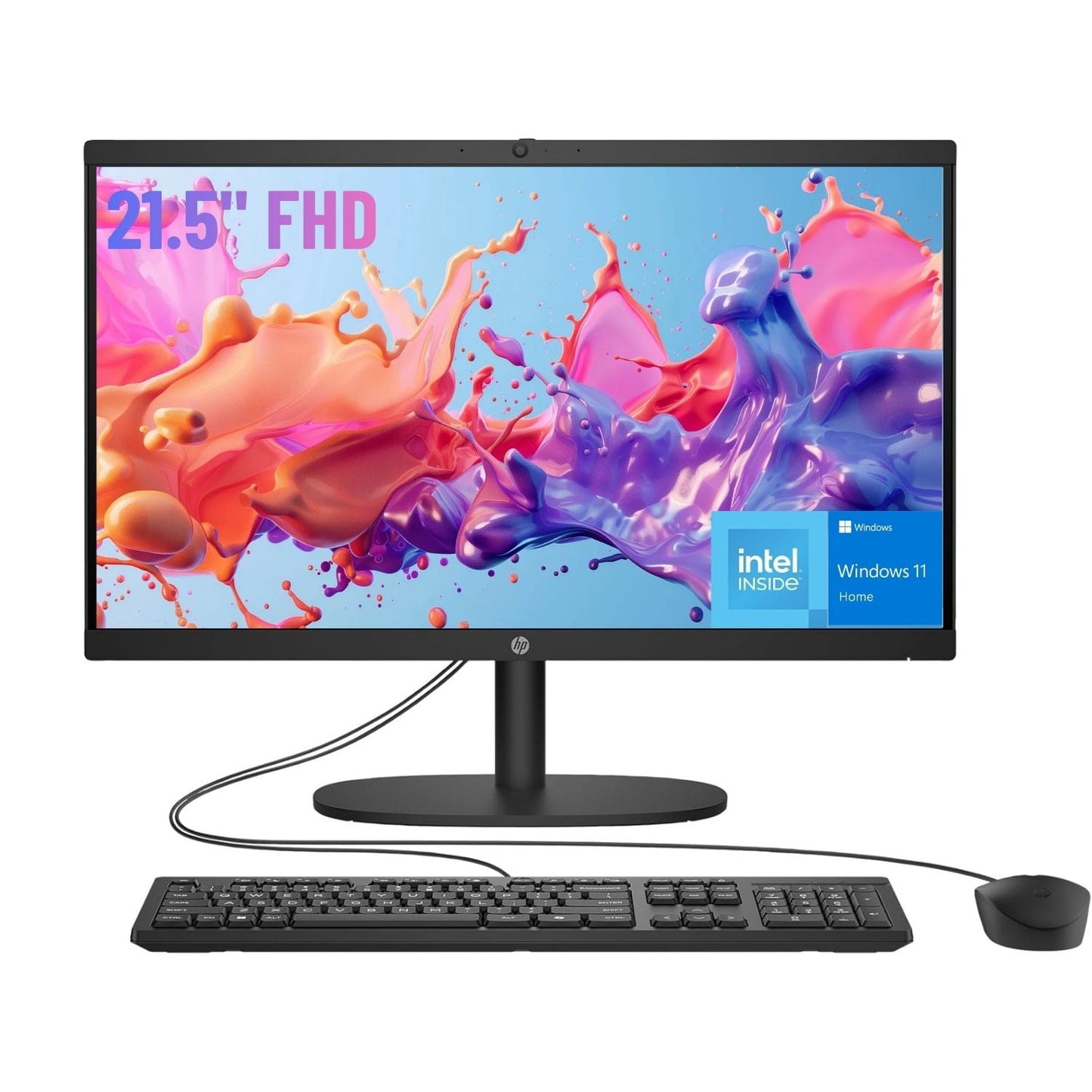 HP Essential 21.5" FHD All-in-One, Intel N-Series N200, 8GB DDR5, 512G
