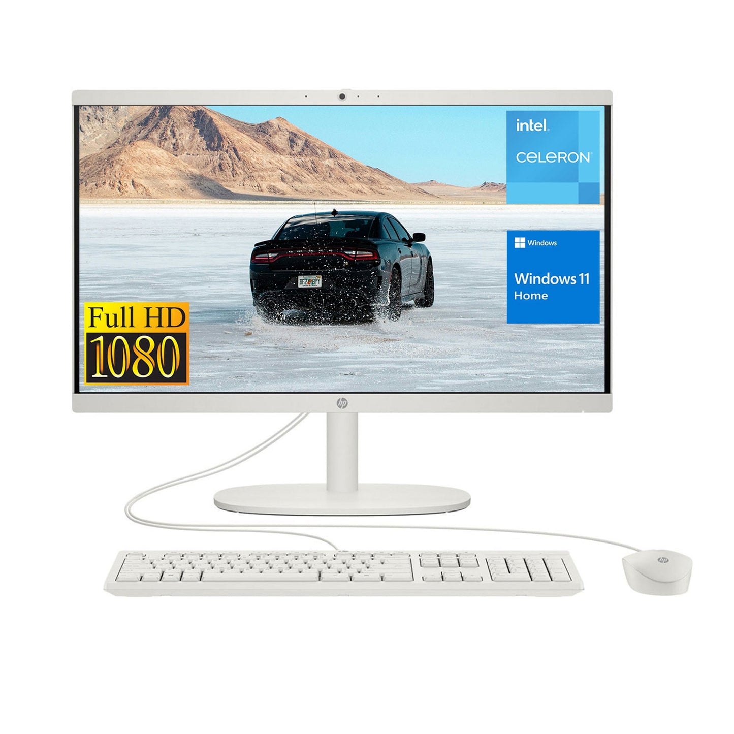 HP Essential 21.5" FHD All-in-One, Intel N-Series N200, 8GB DDR5, 512G