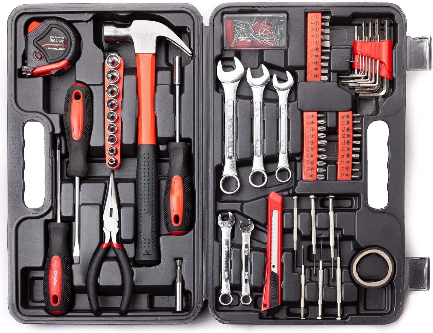 Home Repair Tool Kit, 146 Pieces Basic Home Repair Tool Set, General M