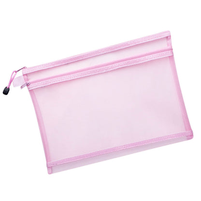 JoyMoreHome Mesh Zipper Pouch,Waterproof Zipper Bags, Document Folders