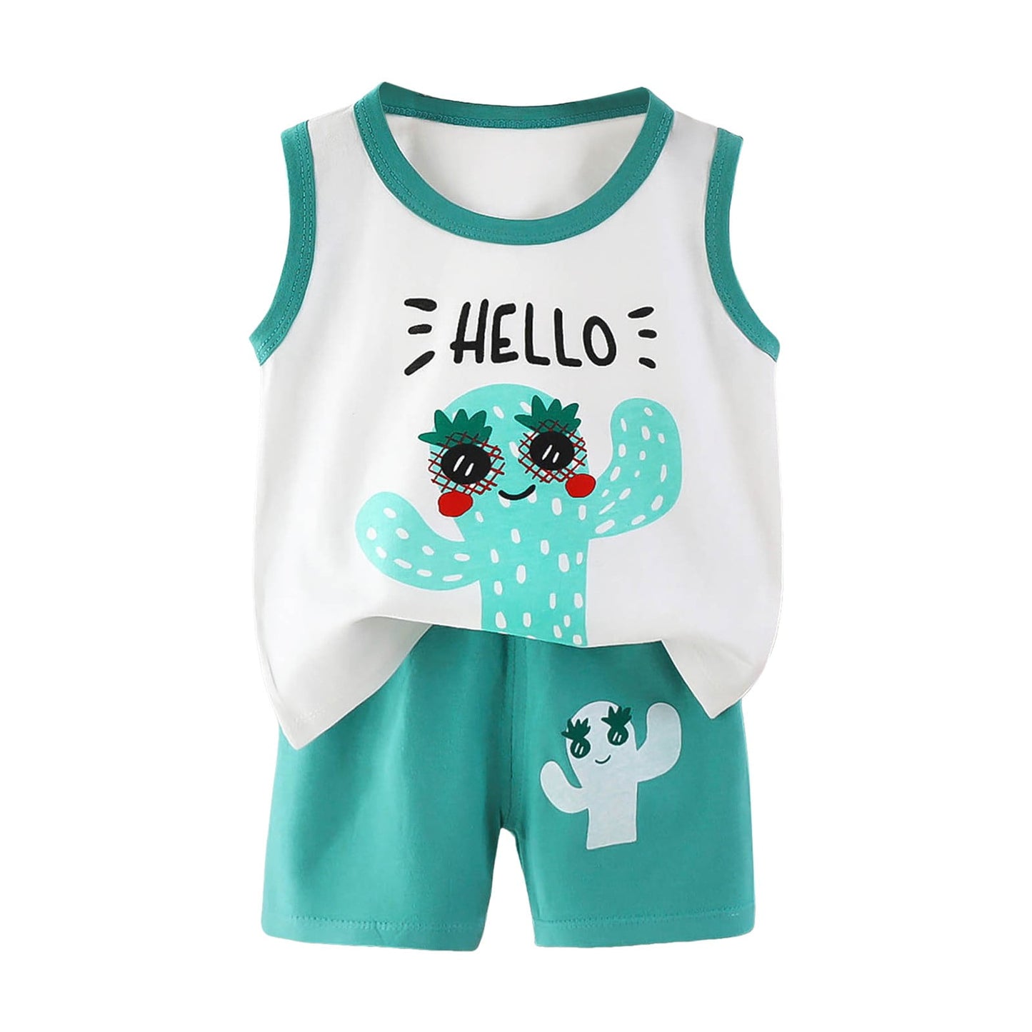 Kids Summer Clothes Summer Clothes Cotton Shirts and Shorts Kids Outfi