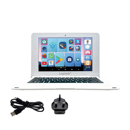 LAPTAB® 10 : Android-powered laptop with 10" touch screen for the who