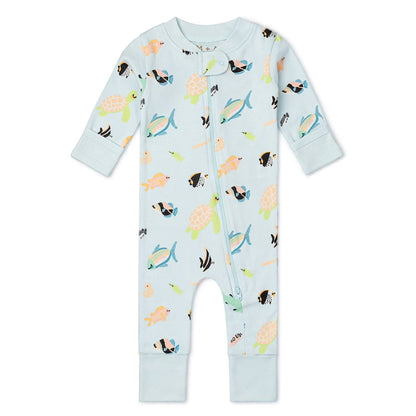M+A by Monica + Andy, Organic Cotton One-Piece Coverall, Sizes Newborn