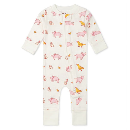 M+A by Monica + Andy, Organic Cotton One-Piece Coverall, Sizes Newborn