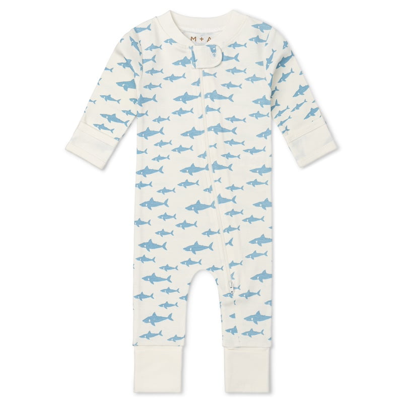 M+A by Monica + Andy, Organic Cotton One-Piece Coverall, Sizes Newborn