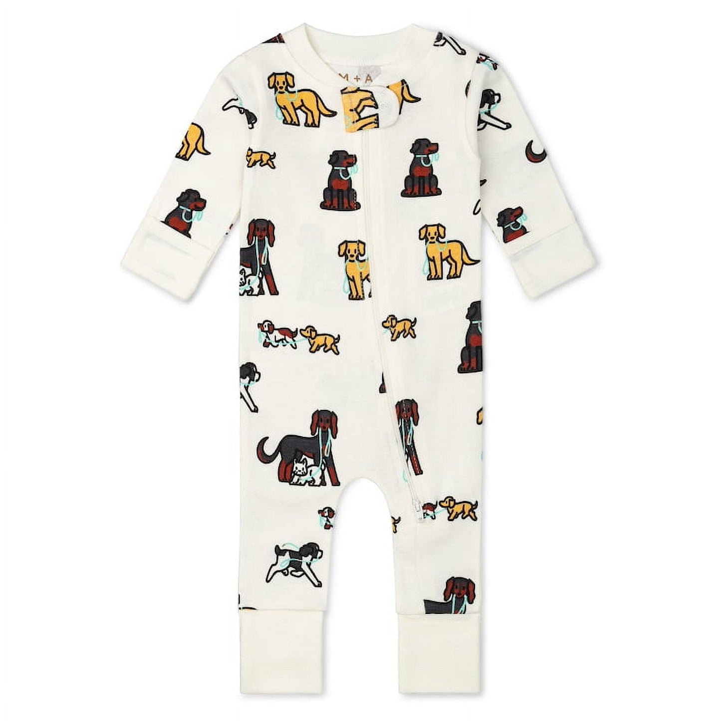 M+A by Monica + Andy, Organic Cotton One-Piece Coverall, Sizes Newborn