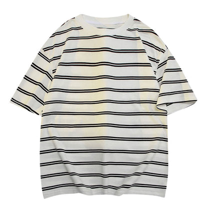 Mens Shirts Under $10 Mens Striped Shirts Short Sleeve Loose Fit Crewn