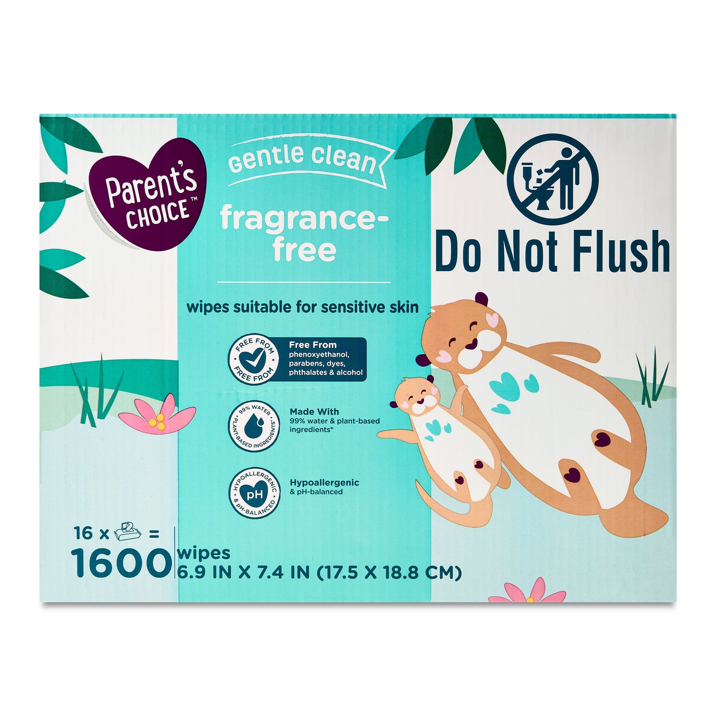 Parent's Choice Fragrance Free Baby Wipes, 900 Count (Select for More